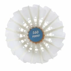 Perfly Badminton FSC560 Feather Shuttlecock Speed 78 12-Pack