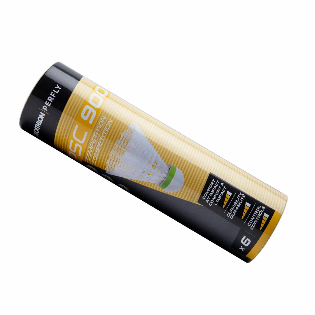 Perfly PSC900 Plastic Shuttlecock Medium 6-pack Badminton