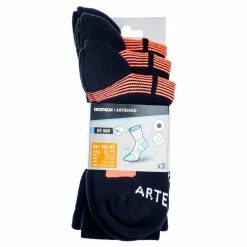 Tennis Artengo RS560, High-Rise Sports Socks, 3-Pack