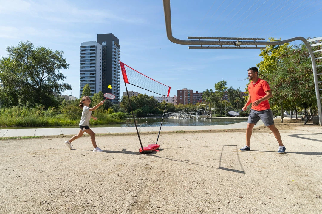 Perfly Portable Badminton Set With Net 2 Rackets And 2 Shuttlecocks 118"