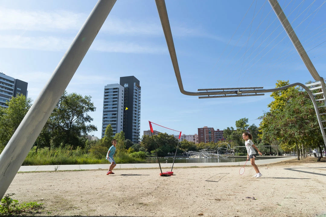 Perfly Portable Badminton Set With Net 2 Rackets And 2 Shuttlecocks 118"