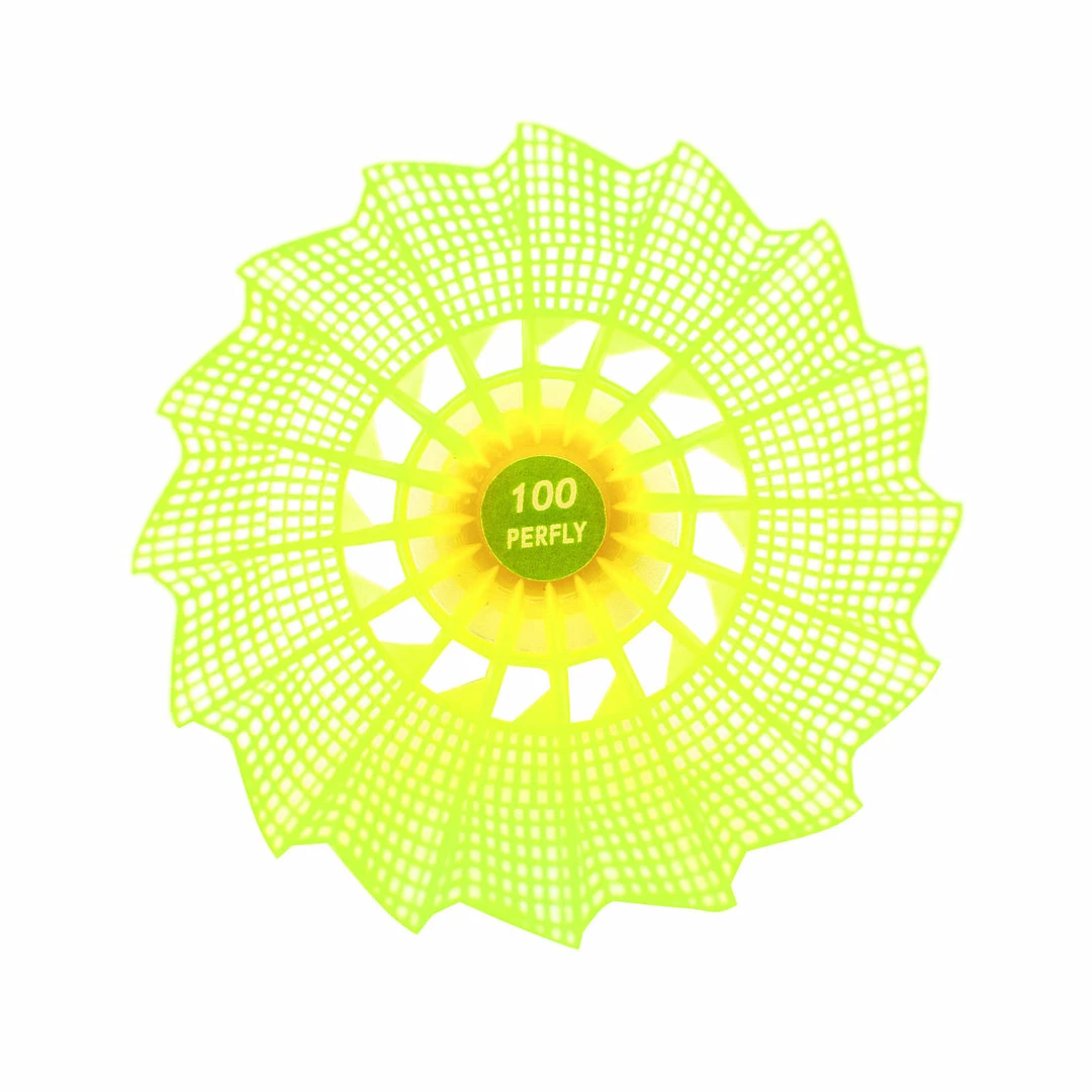 Perfly Badminton PSC100 Plastic Shuttlecock Medium 3-pack