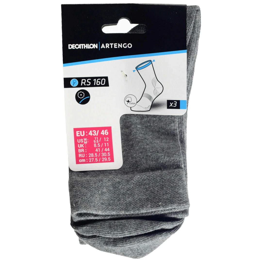 Artengo RS160, Tennis Socks, 3-Pack